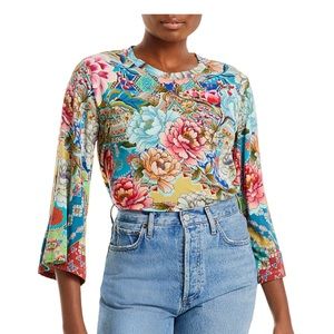Johnny Was Prisma Kimono Sleeve Top Size S